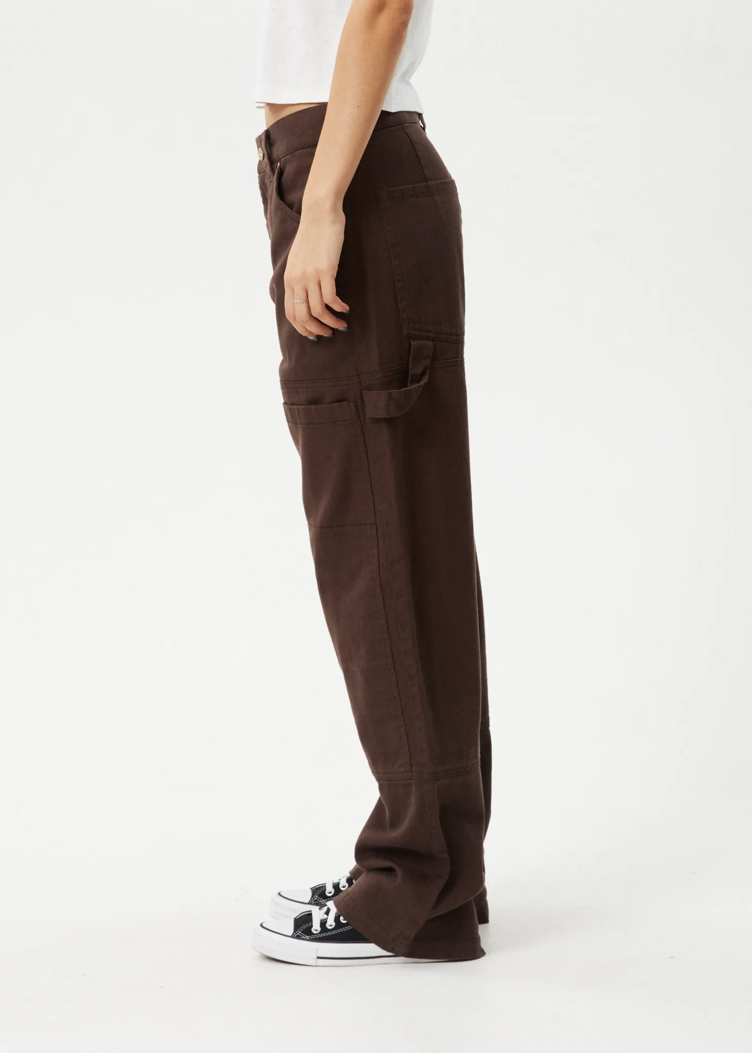 Afends Womens Moss - Carpenter Pant - Coffee