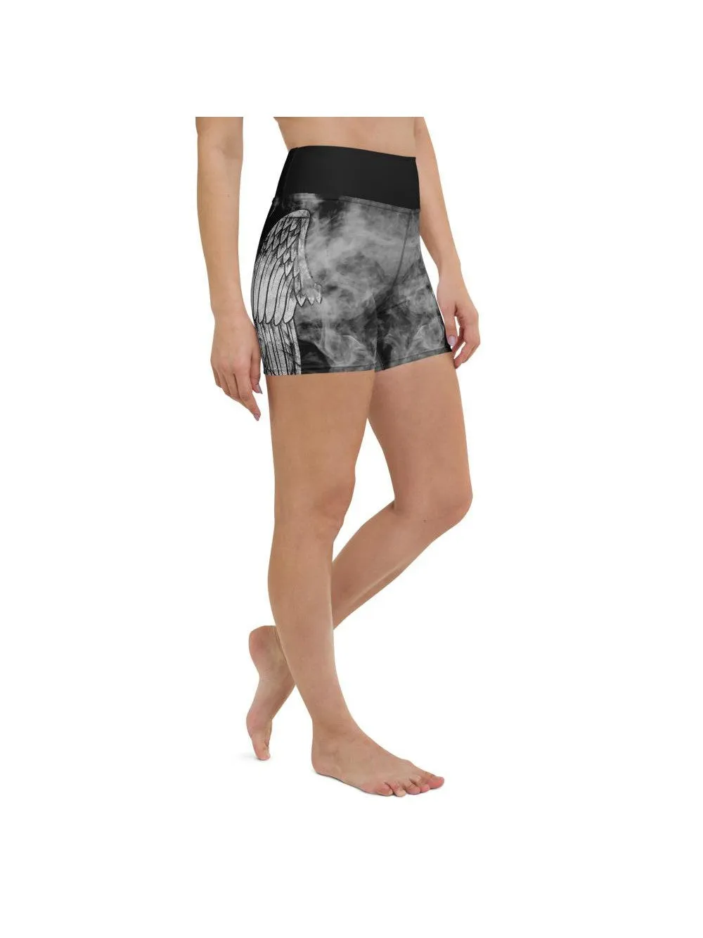 Angel Wing Yoga Shorts