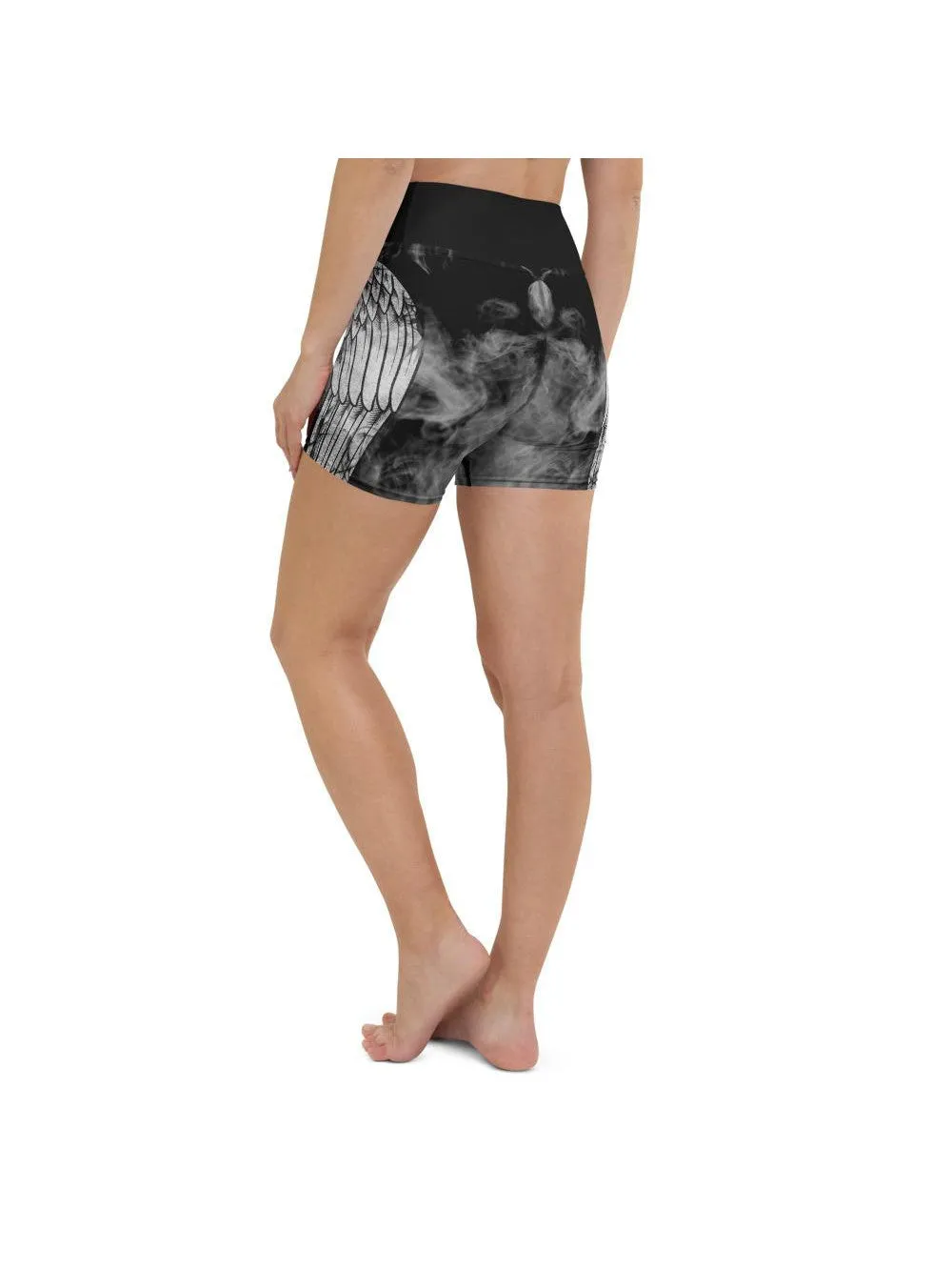 Angel Wing Yoga Shorts