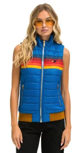 Aviator Nation 5 stripe Womens Vest Snorkel Blue