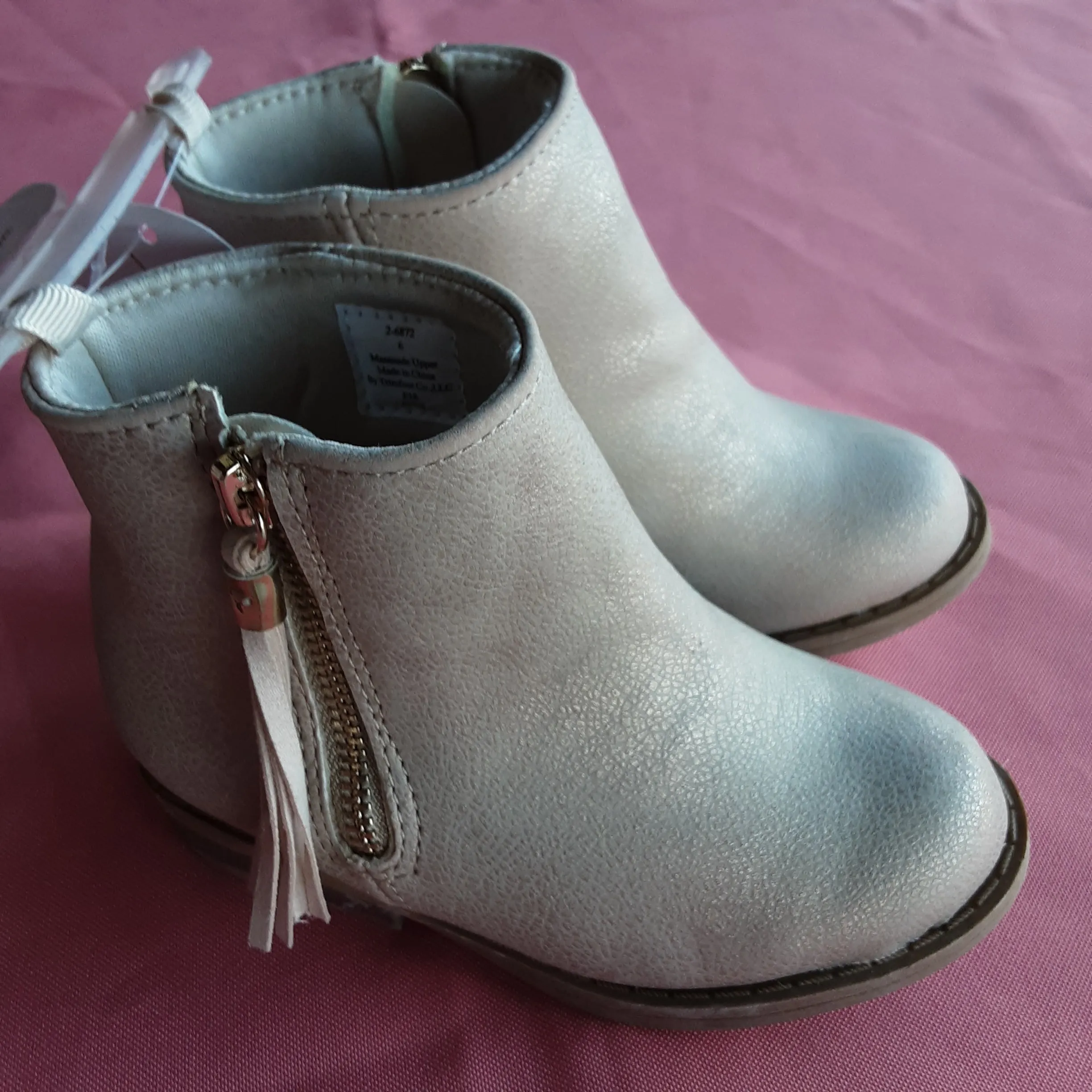 Baby Deer Shimmer Ankle Bootie