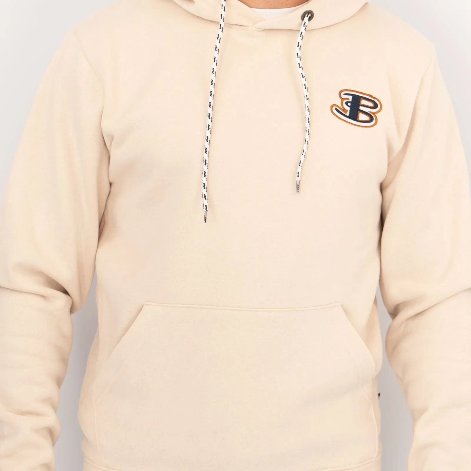 Ben Sherman Mens Logo Hoodie Beige