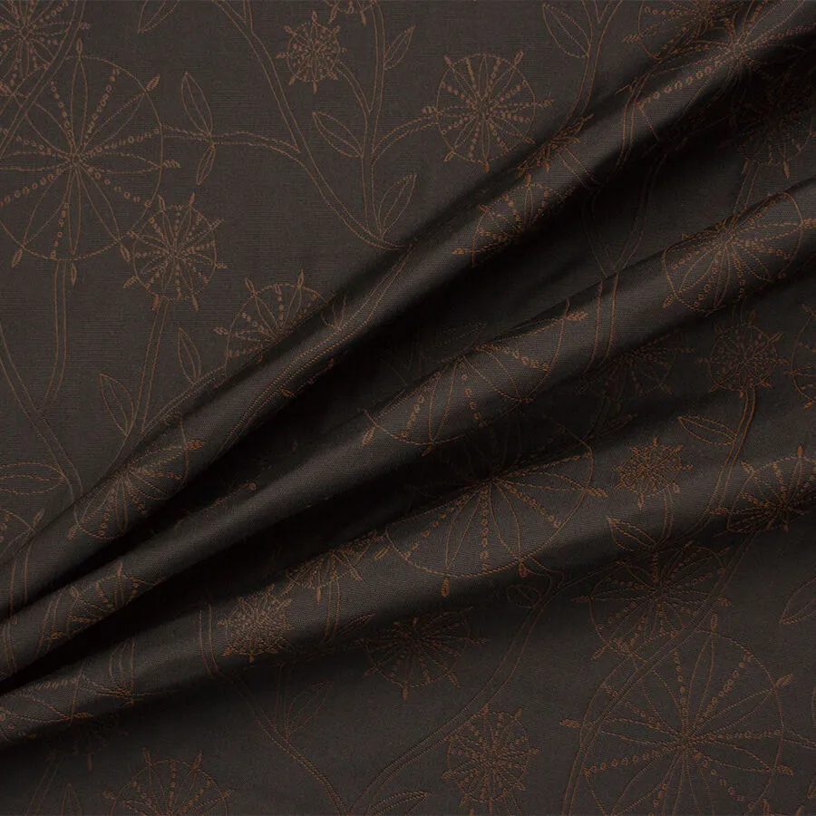 Black/Brown Taffeta Jacquard