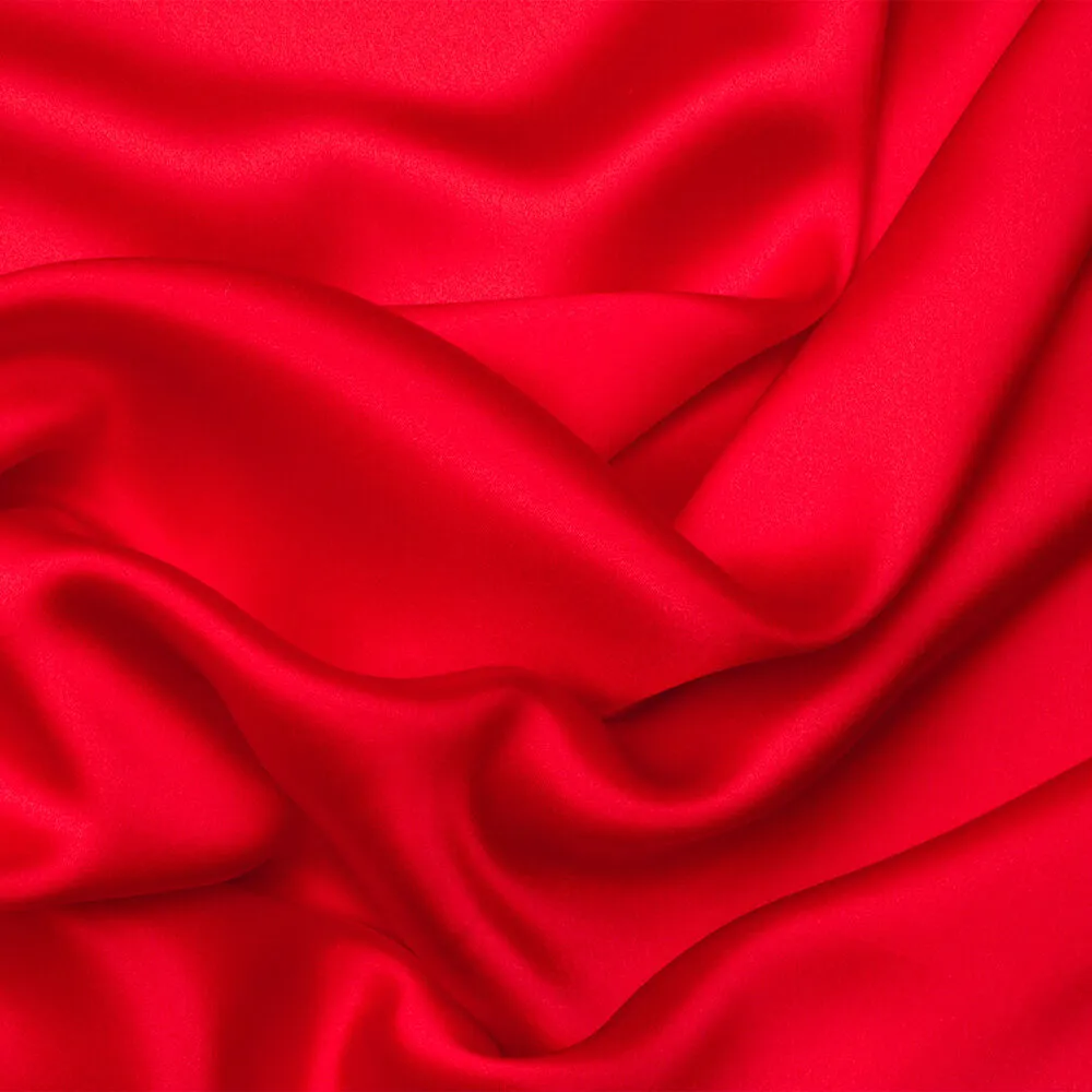 Bright Red Silk Satin (A 2.60m Piece)