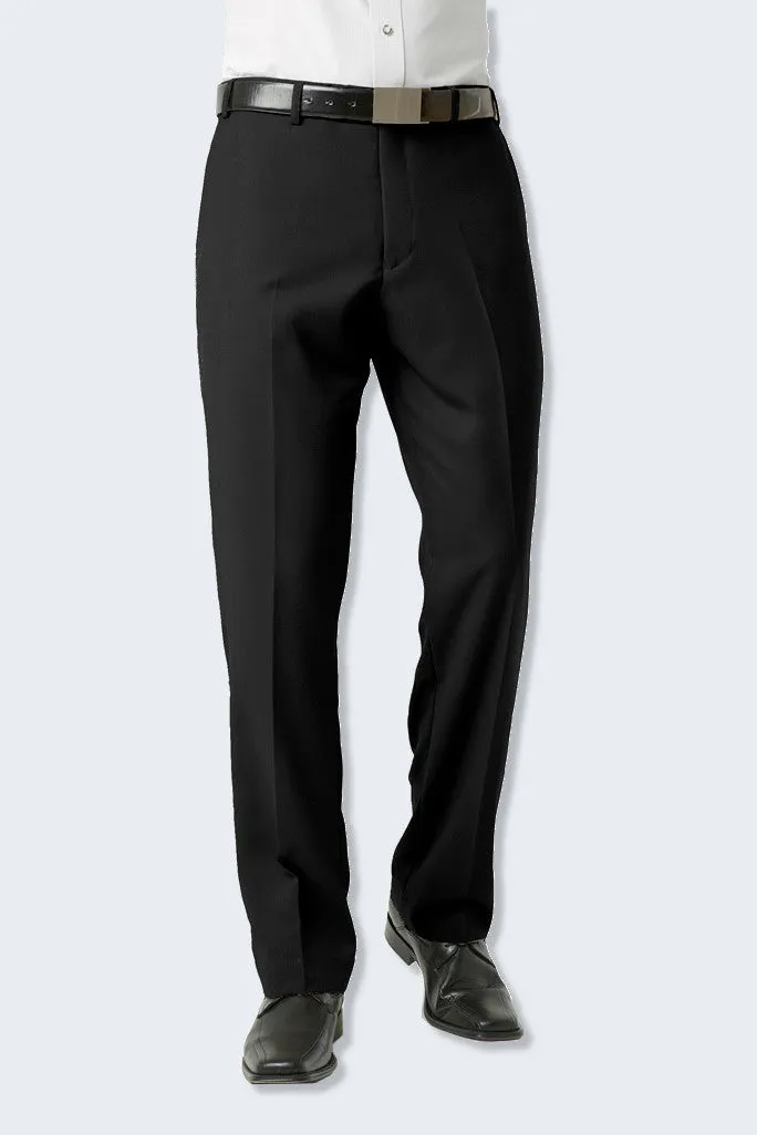 BS29210 WYVERN Biz Collection Men's Classic Flat Front Pant Black