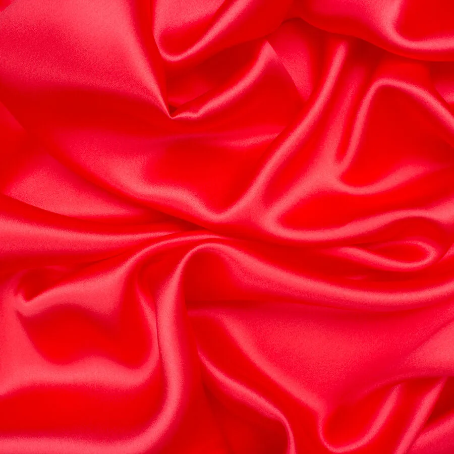 Coral Pink Silk Satin