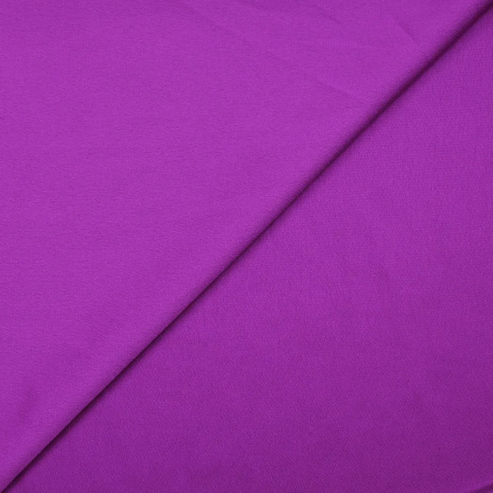 Crêpe satin de polyester uni violet