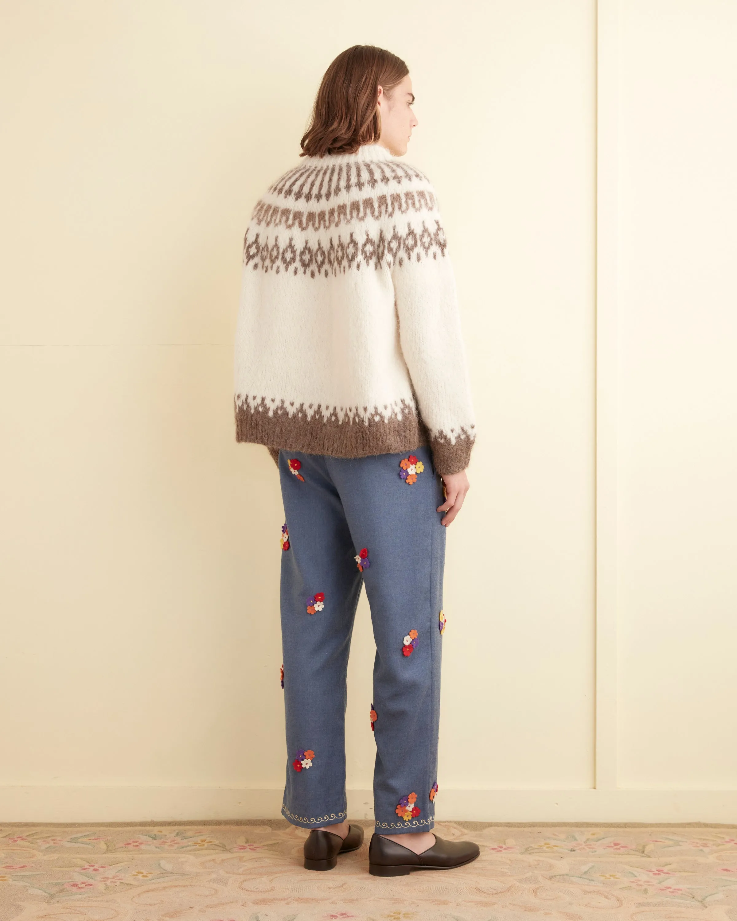 Dianthus Appliqué Trousers