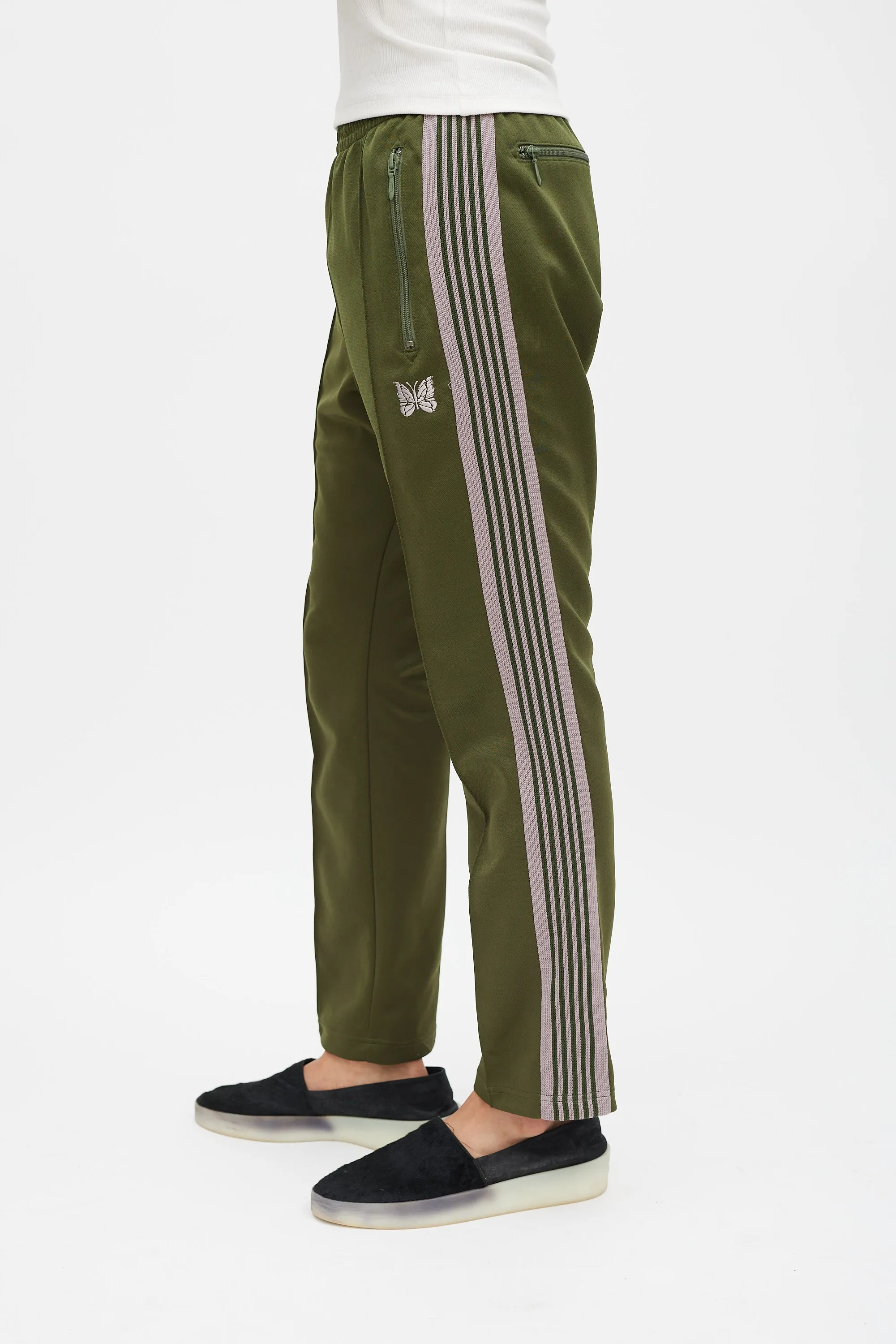 Green & Beige Logo Track Pant