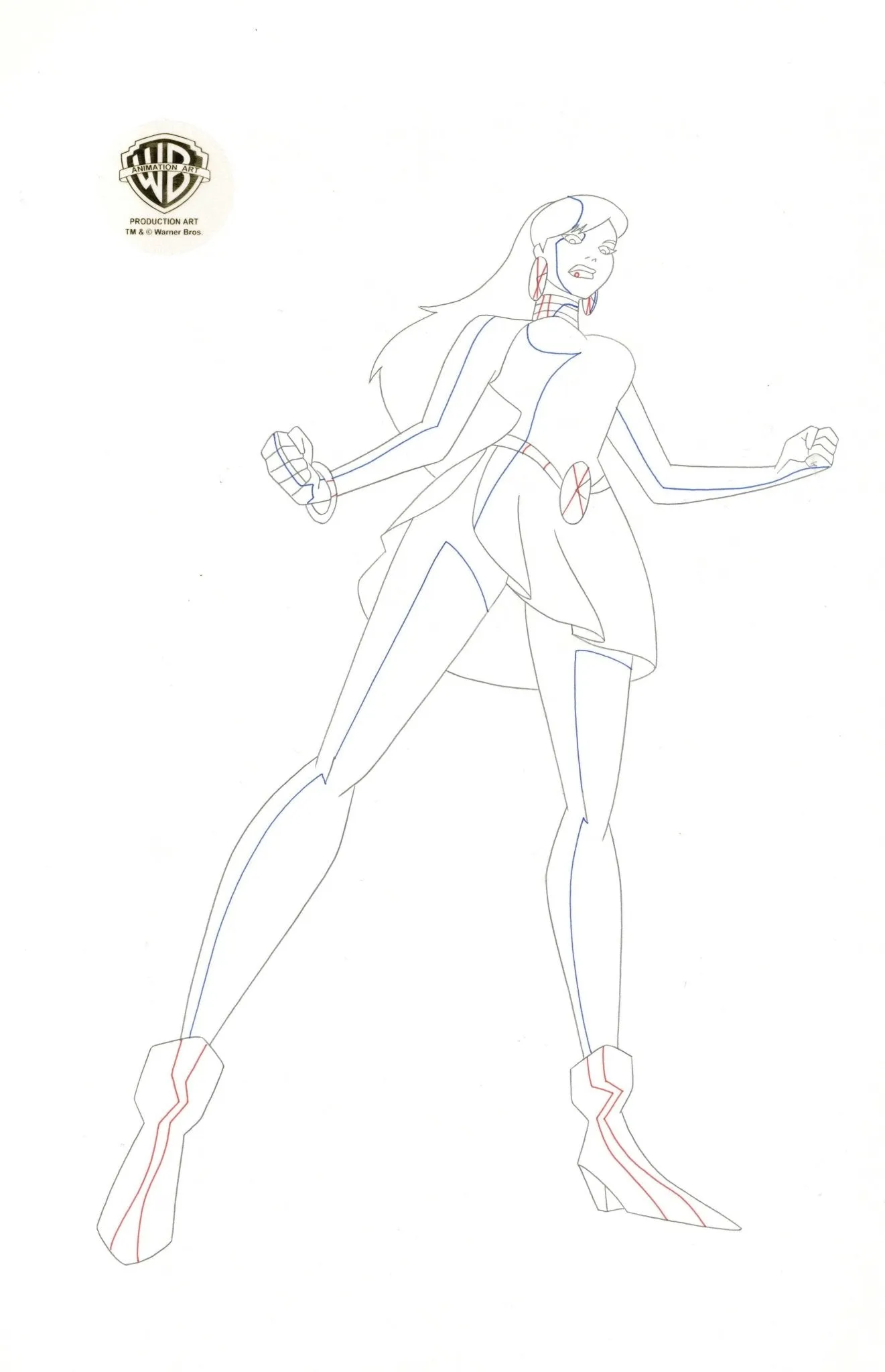 Justice League Unlimited Original Production Drawing: Giganta