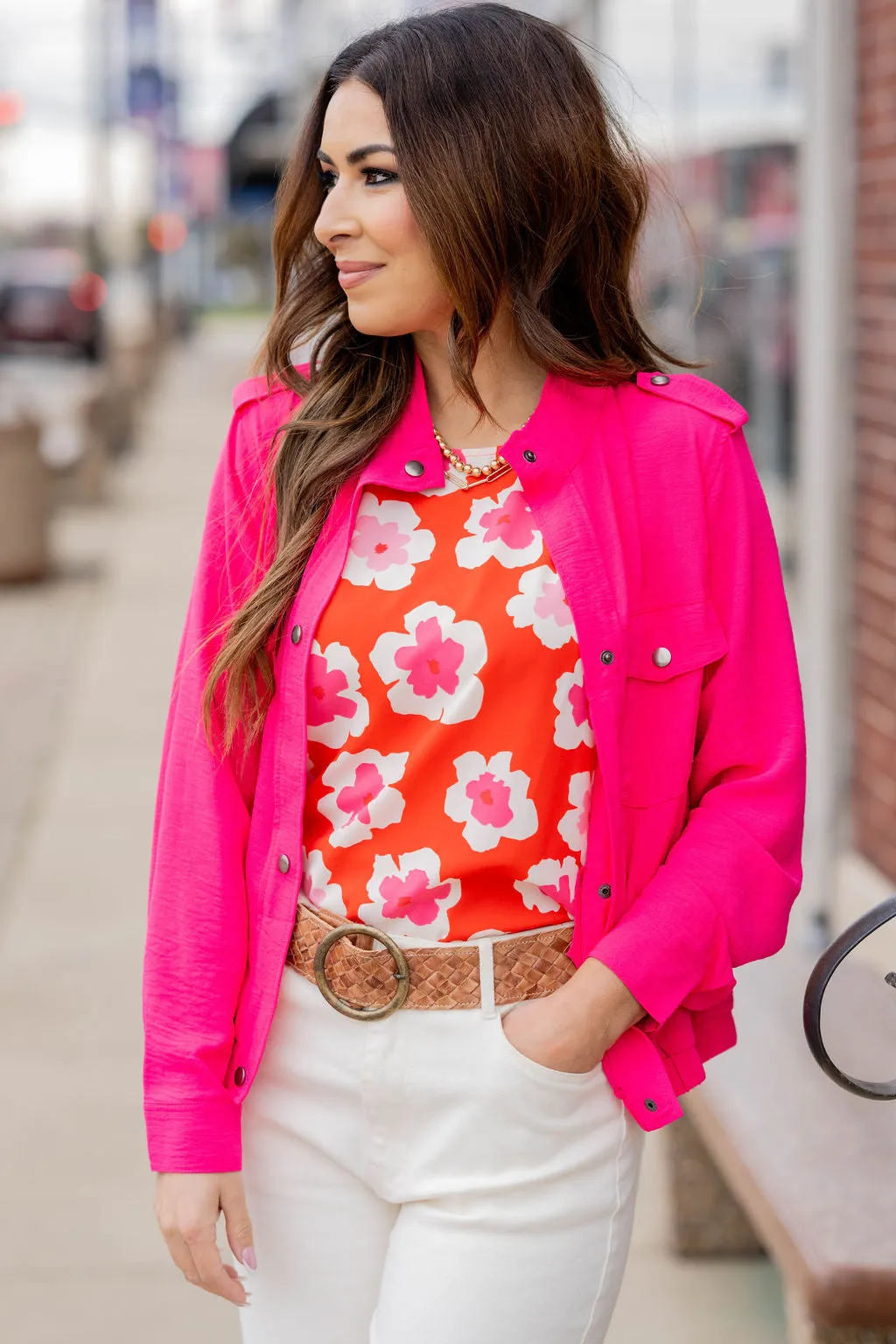 Lightweight Shoulder Accented Jacket