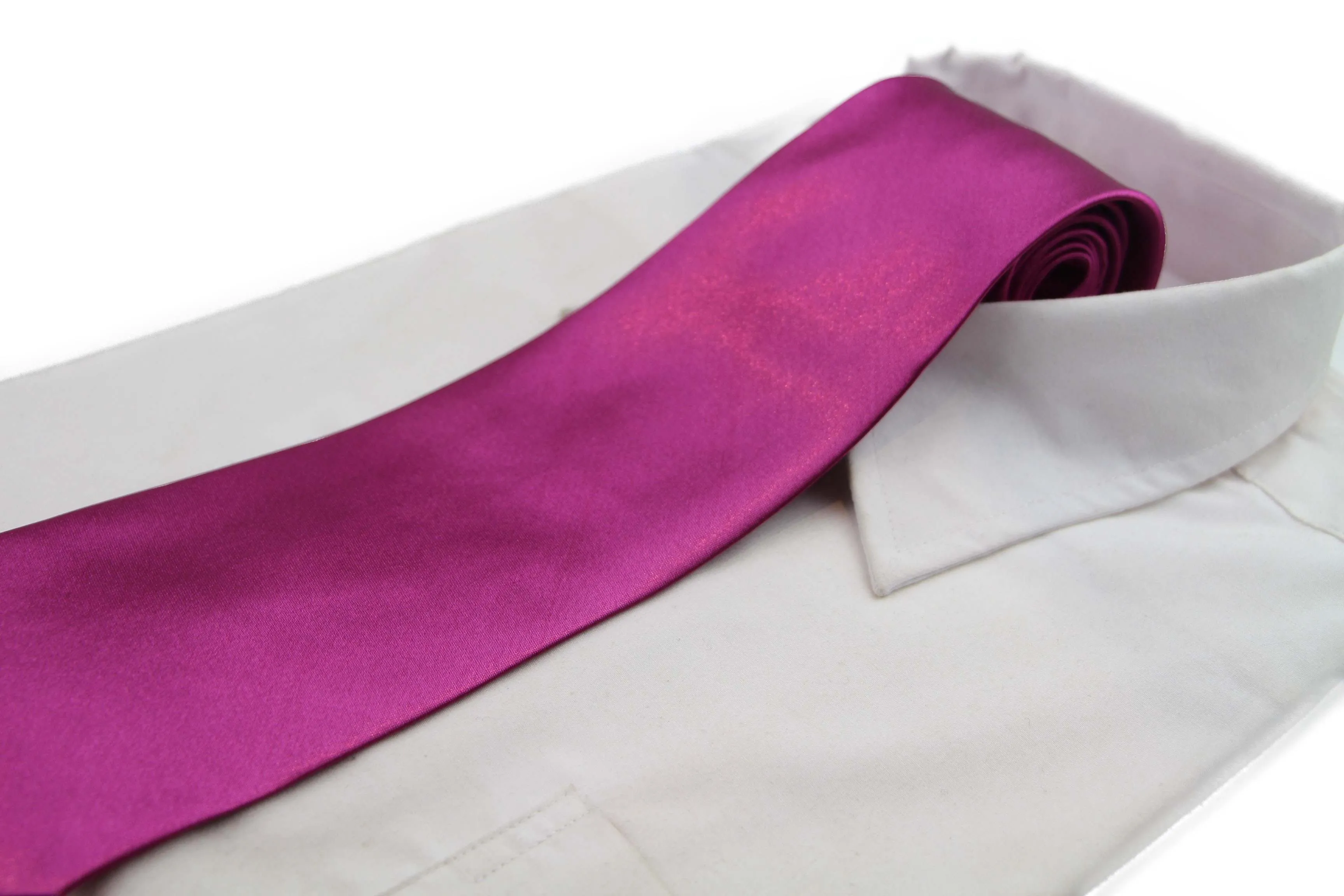 Mens Burgundy Classic 10cm Plain Neck Tie