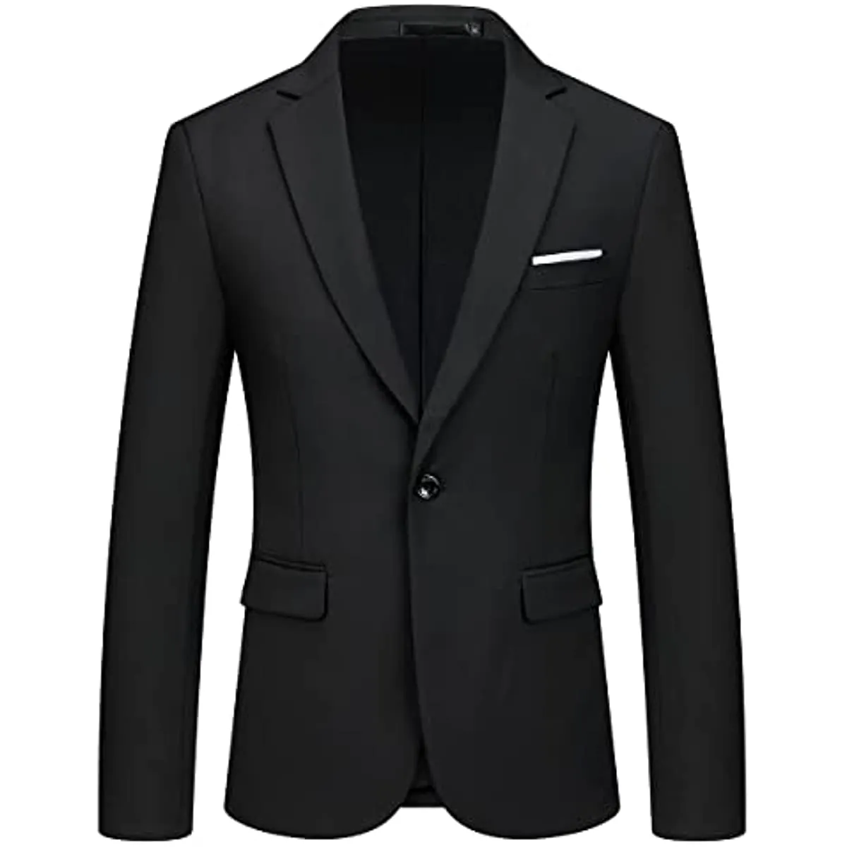 Mens Suits 2 Piece Slim Fit Casual One Button Solid Suits