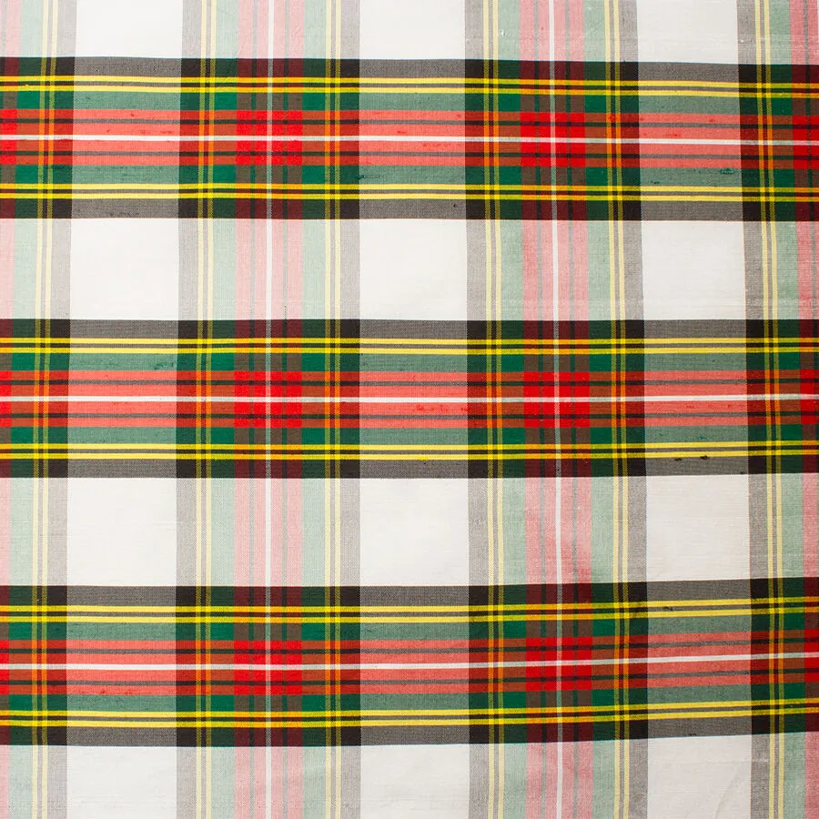 Multi-Coloured Tartan Silk Powerloom