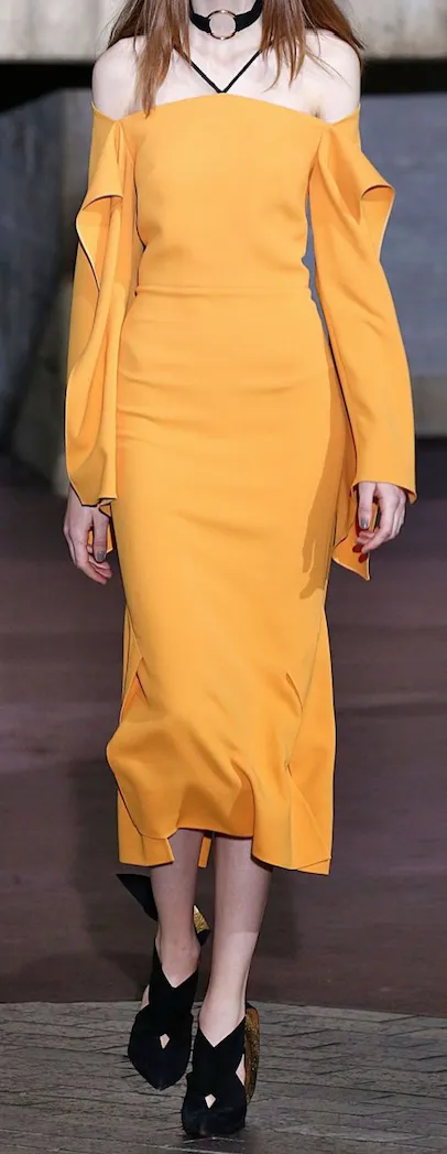 Mustard Yellow Silk Marocain Crêpe