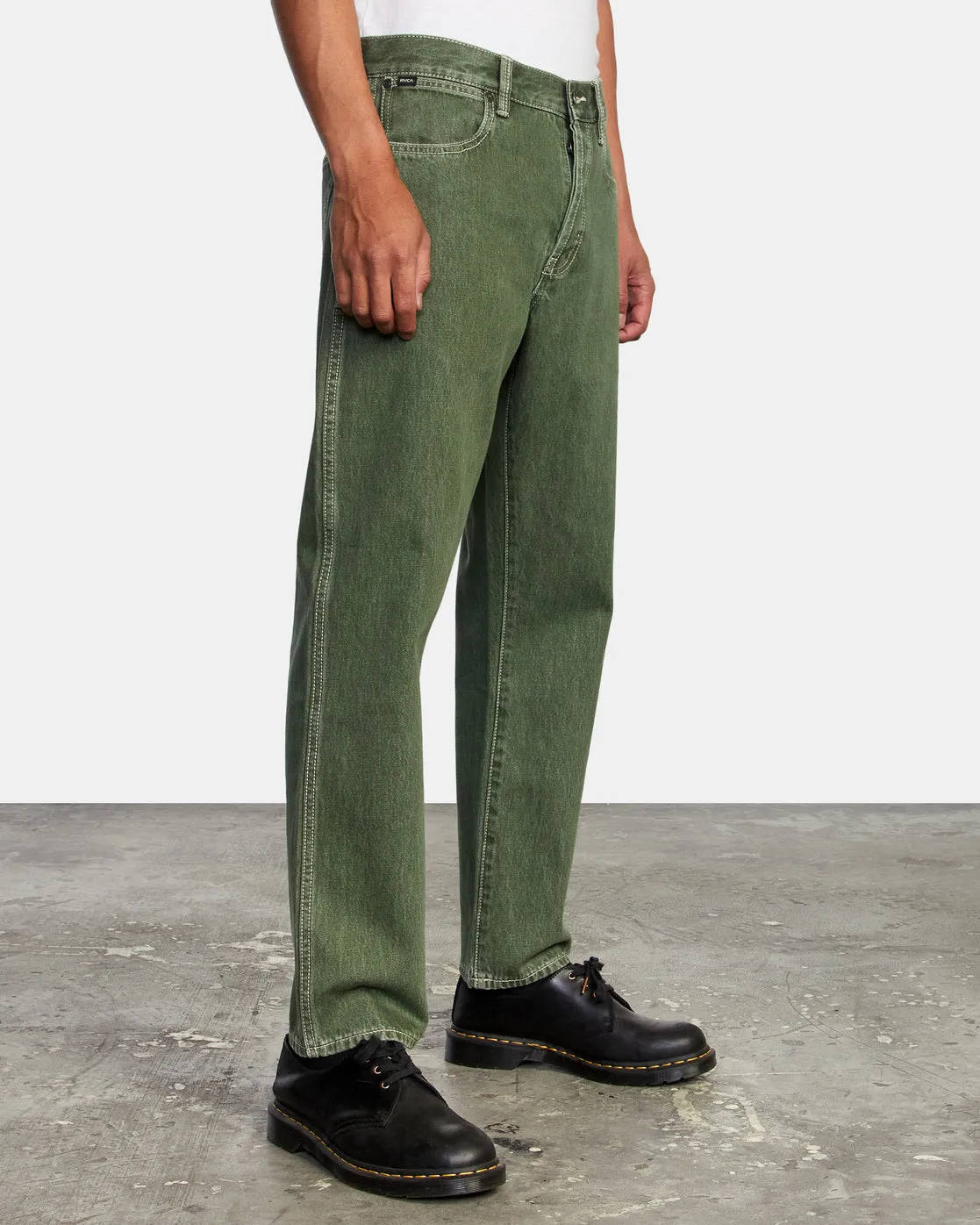 New Dawn Straight Fit Denim Jeans - Cactus