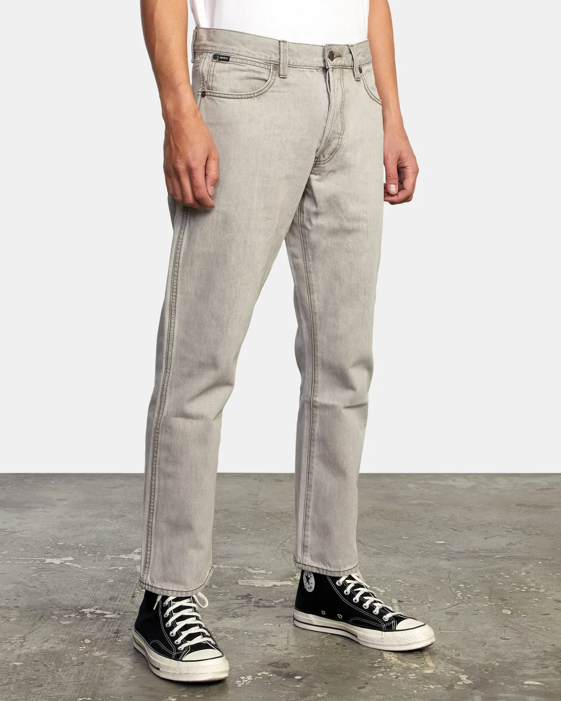 New Dawn Straight Fit Denim Jeans - Mid Grey