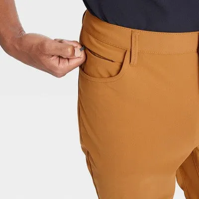 New - Men's Golf Pants - All in Motion Butterscotch 38x30