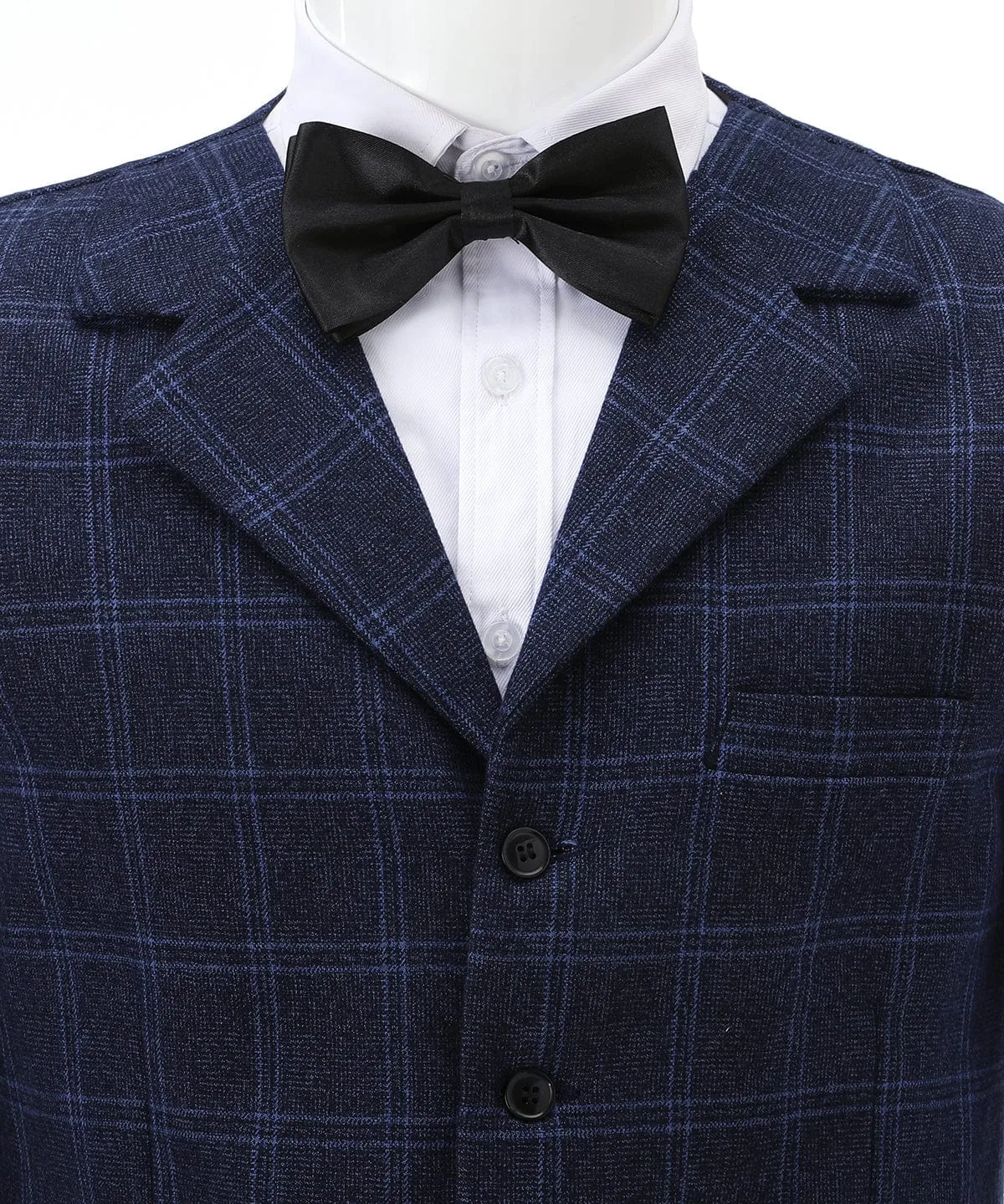 Plaid Notch Lapel 3 Pieces Mens Suit For Wedding (Blazer vest Pants)