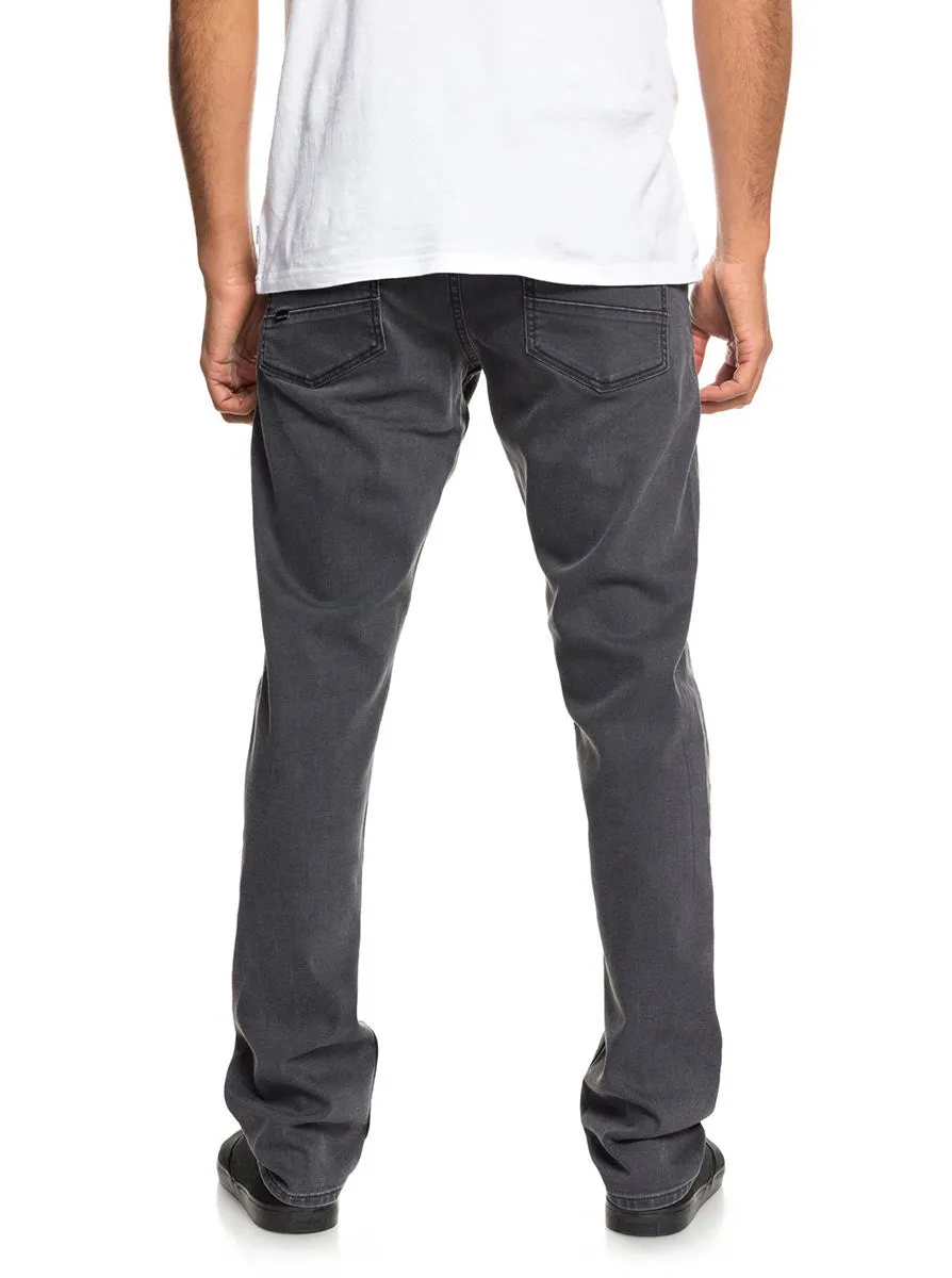 Quiksilver Revolver Straight Fit Jeans - Smoked Wax