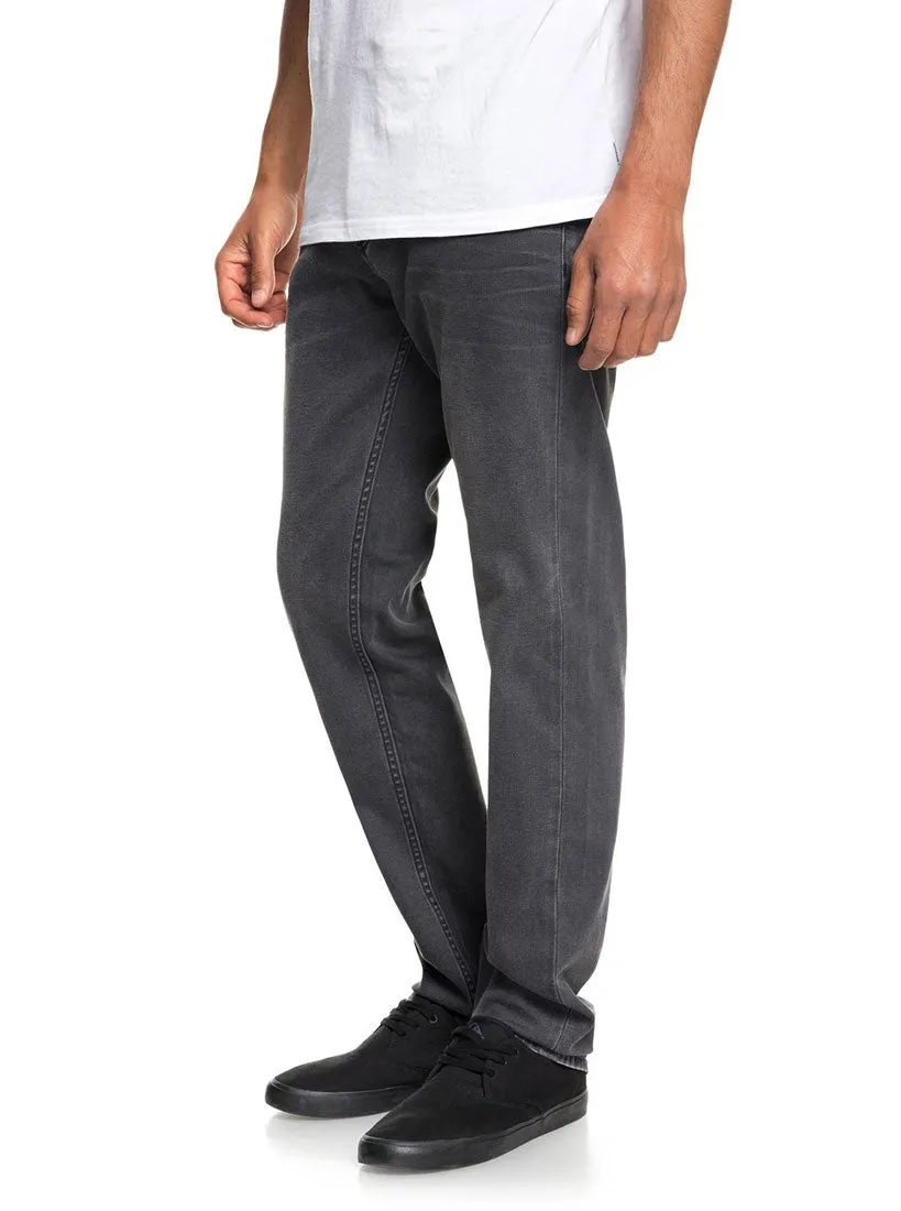 Quiksilver Revolver Straight Fit Jeans - Smoked Wax