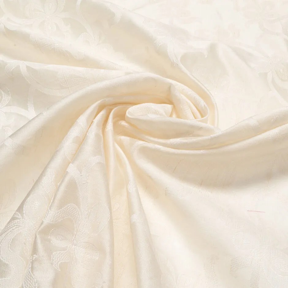 Ribbon & Bow Jacquard Pure Silk Organza