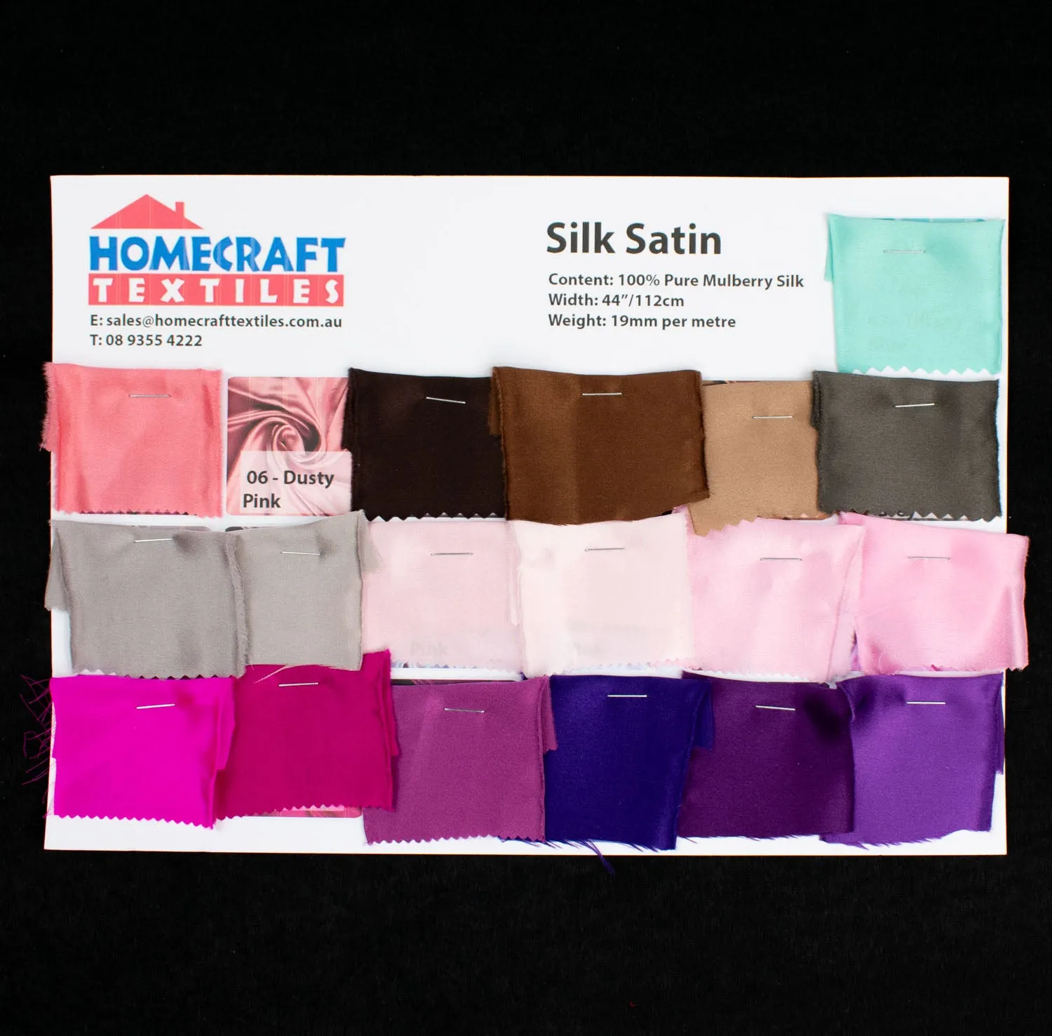 Silk Satin Sample Book