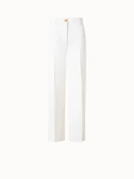 Wide Leg Pants in Cotton Denim